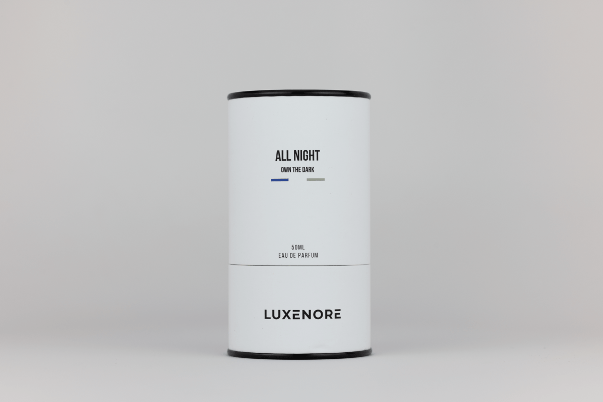 Pudełko perfum Luxenore ALL NIGHT – eleganckie opakowanie perfum niszowych - orientalno-drzewno-korzenne