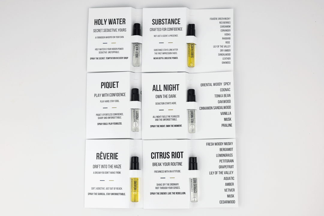 Discovery set 6 zapachów LUXENORE plus Kosmetyczka - Luxenore - Eau de Parfum