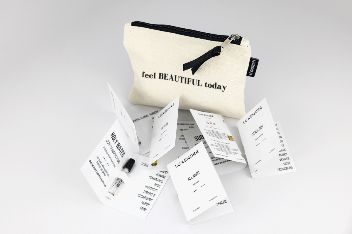 Discovery set 6 zapachów LUXENORE plus Kosmetyczka - Luxenore - Eau de Parfum