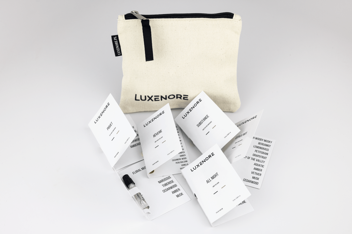 Discovery set 6 zapachów LUXENORE plus Kosmetyczka - Luxenore - Eau de Parfum